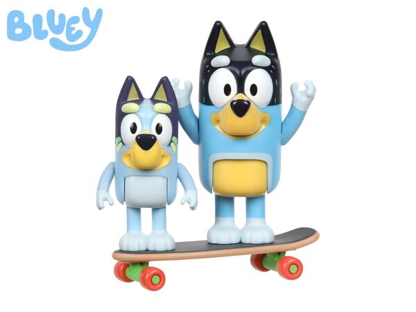 Bluey Skateboarding Figures