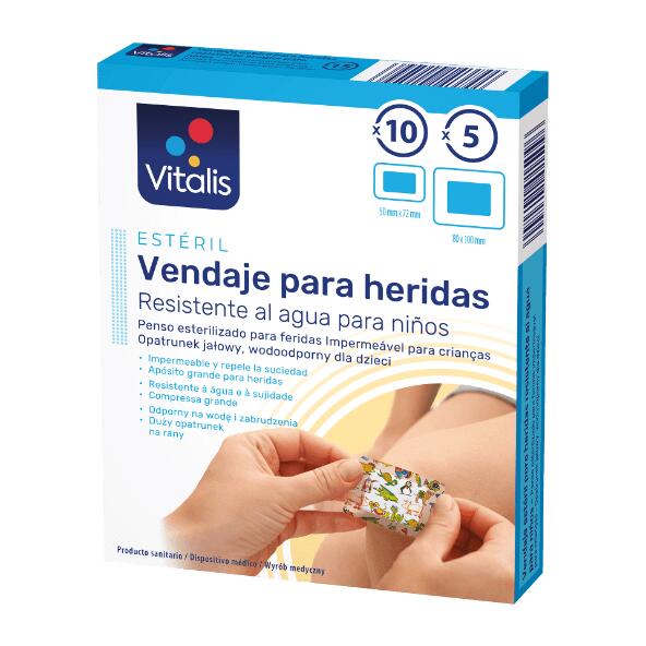 Vitalis(R) 				Pensos Esterilizados para Feridas