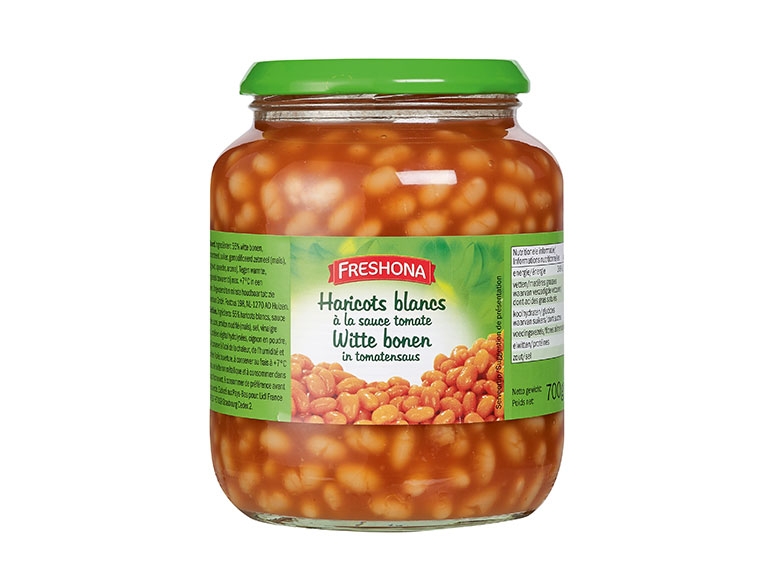 Haricots blancs à la sauce tomate