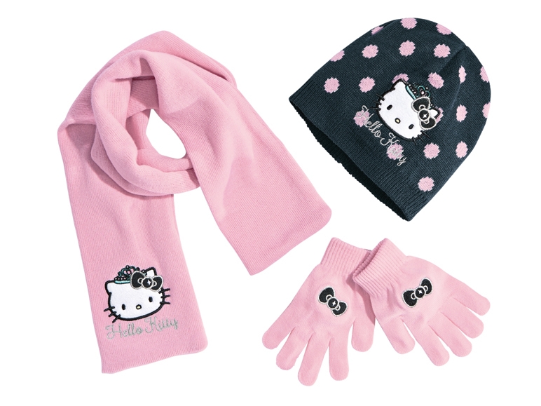 Girls' Beret, Gloves and Scarf Set