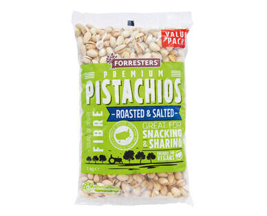 Forresters Roasted & Salted Pistachios 1kg