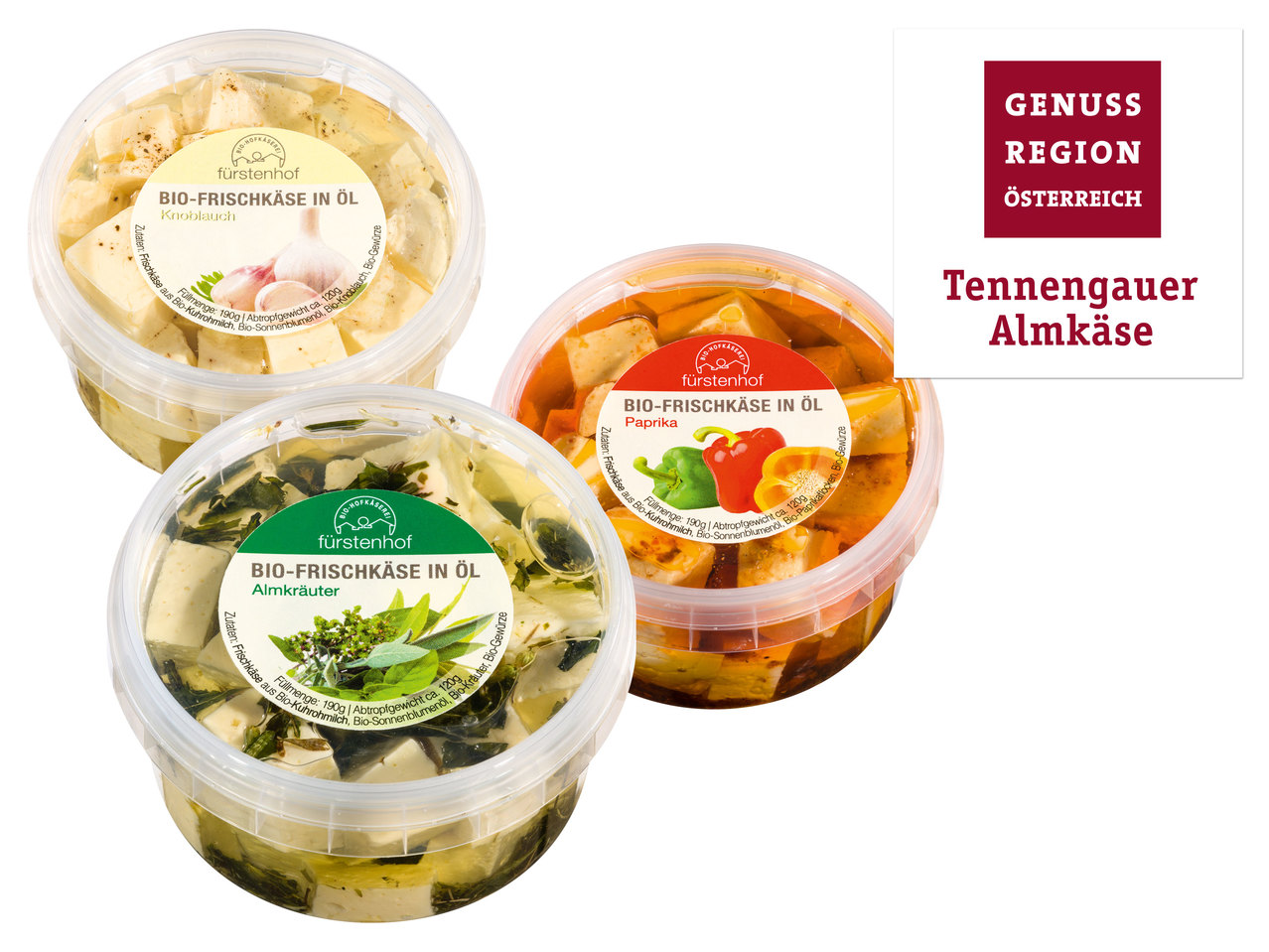 Bio-Frischkäse in Öl