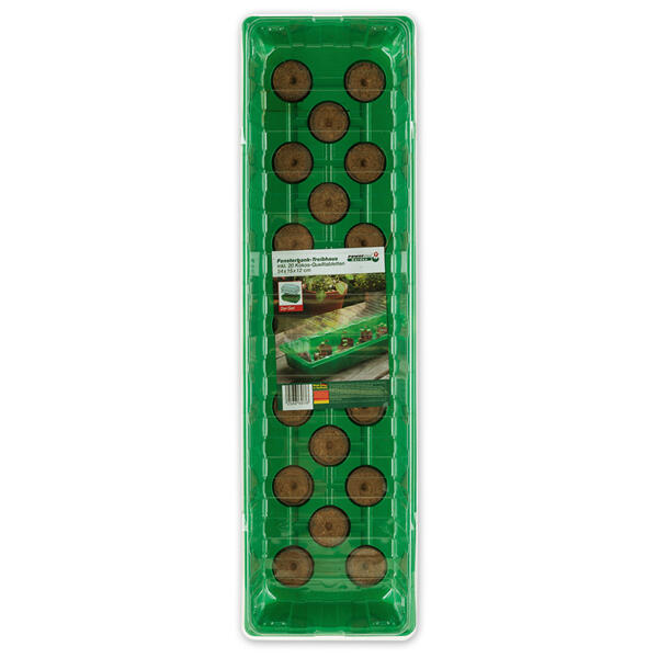 Fensterbank-Treibhaus 2er-Set