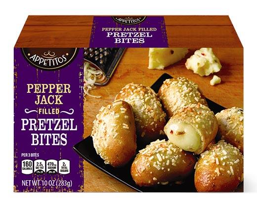 Appetitos 
 Filled Pretzel Bites Pepper Jack or Cheddar