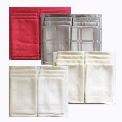 Ensemble nappe et 8 serviettes