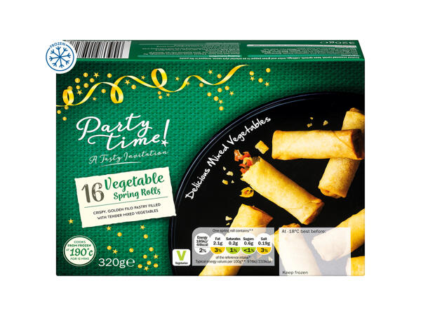Partytime Vegetable Spring Rolls