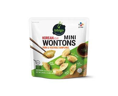 Bibigo 
 Chicken or Pork Mini Wontons