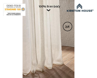 Sheer Linen Curtains 2pk