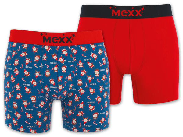 Mexx Herren Weihnachtsboxer, 2 Stück