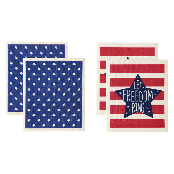 Crofton Freedom Swedish Dish Cloths - 4Pk