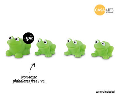 Flashing Bath Toys 4pk
