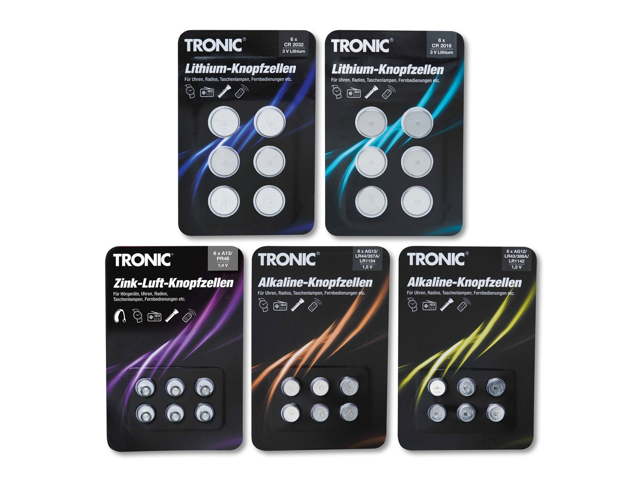 Assortiment de piles boutons