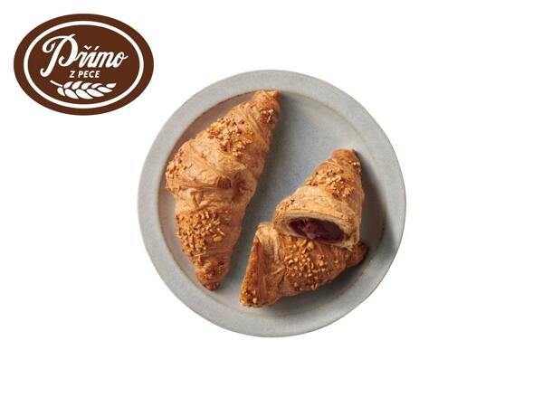 MÁSLOVÝ CROISSANT S NUGÁTOVOU NÁPLNÍ