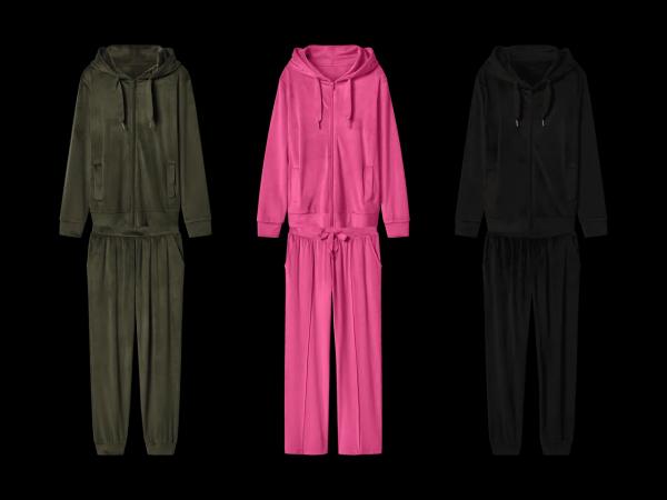 Tenue d'intérieur en velours, 2 pièces