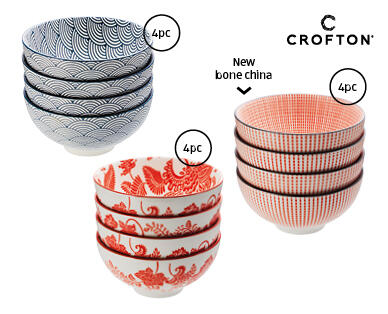 Assorted Asian Inspired Tableware - Bowls