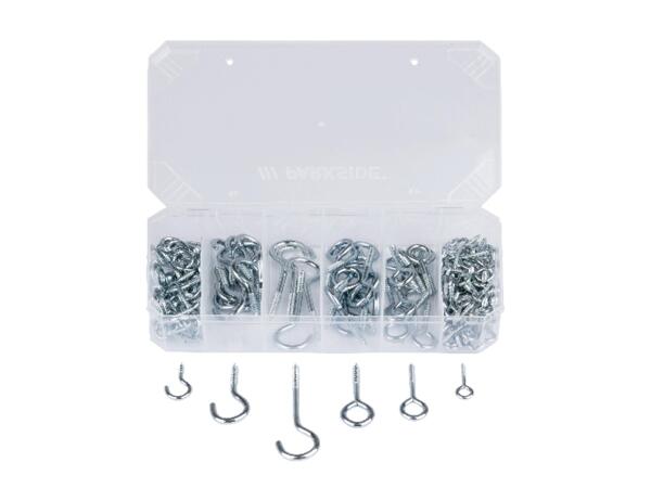 Assorted Hooks 151pc/Assorted Washers 350pc/Assorted Hex Nuts 128pc
