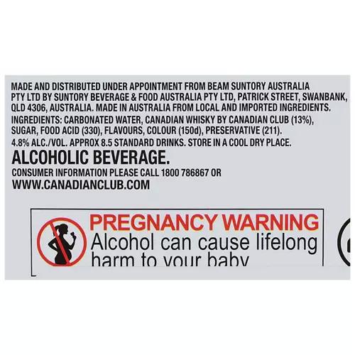 Canadian Club & Dry 4pk 375ml