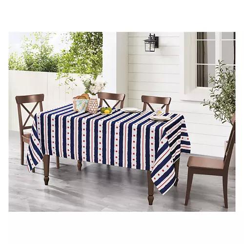 60" x 84" Indoor/Outdoor Tablecloth - Stars & Stripes