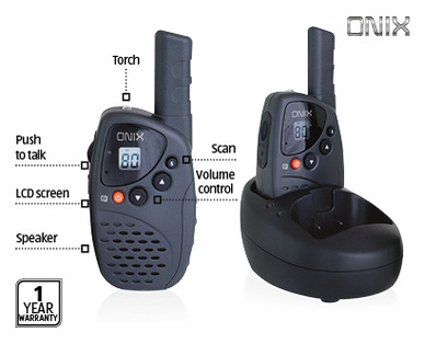 RECHARGEABLE WALKIE TALKIE 2PK