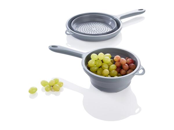 Livarno Home Foldable Kitchen Sieve - 2 Pack