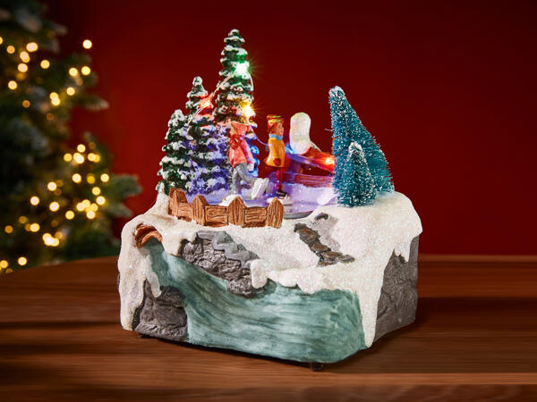 Animated Christmas Scene with LEDs