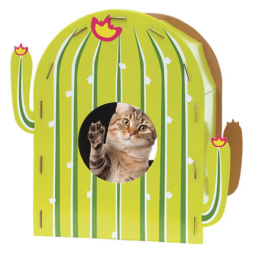 Cactus Shaped Cat Scratch House