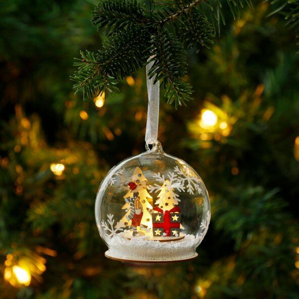 LIGHT 	 				Julekugle med LED