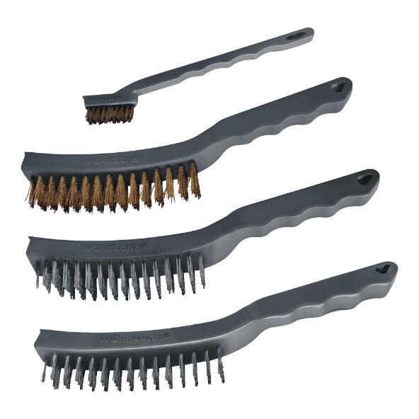 WORKZONE(R) 				Stahlbürsten-Set, 4-teilig
