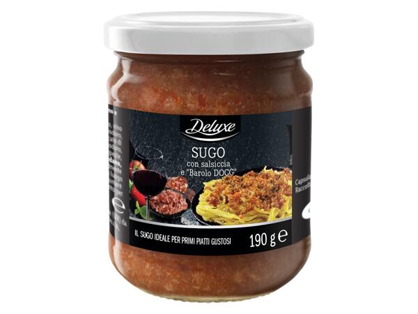 Sauce with Sausage and "Barolo DOCG"