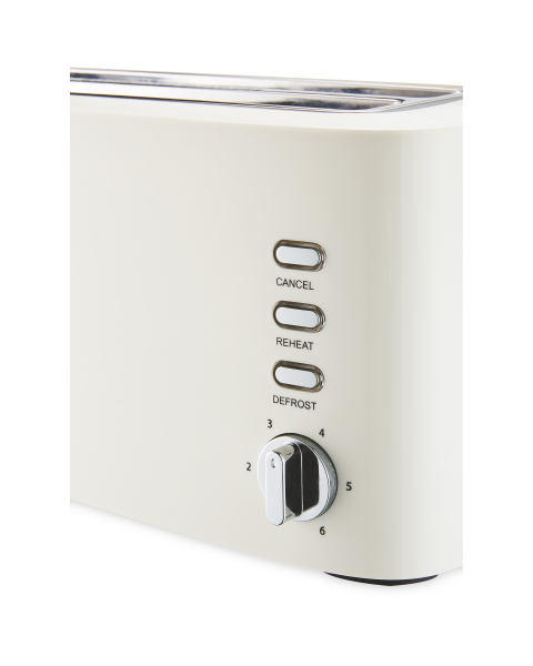 Ambiano Cream Long Slot Toaster