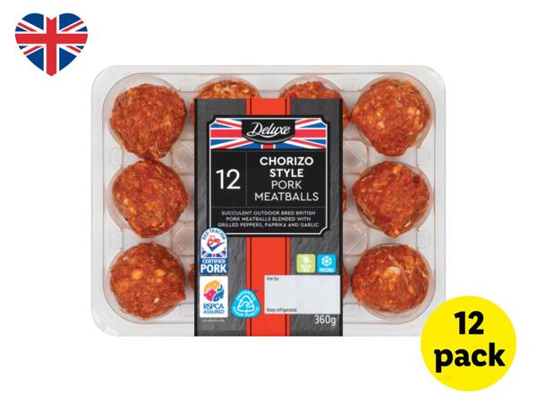 Deluxe Chorizo Style British Pork Meatballs