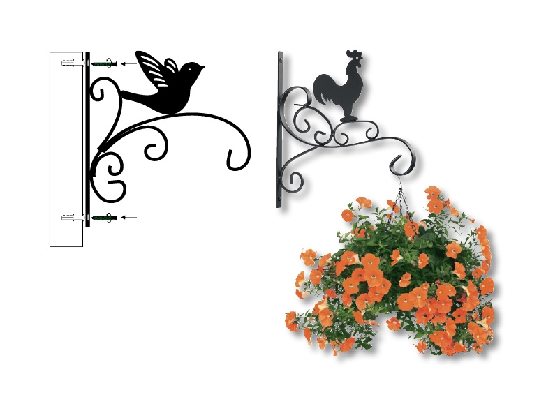 Suspension murale pour pot de fleurs
