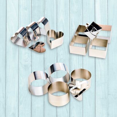 Moules pour entrée ou dessert, 4 pcs