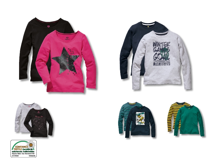 Tee-shirts à manches longues, lot de 2