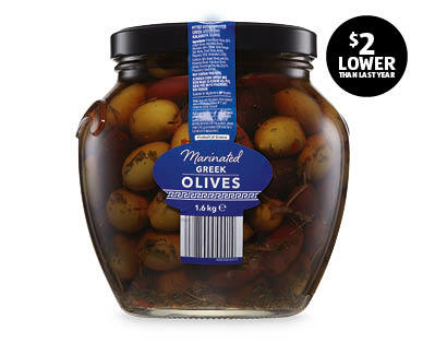 Green & Kalamata Pitted Olives 1.6kg