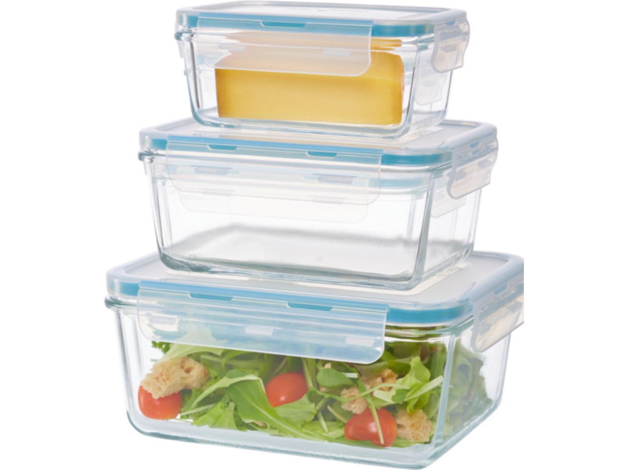 Förvaringskärl i glas, 3-pack1