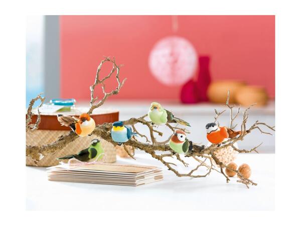 Livarno Home Decorative Clips - 6 Pack - Birds