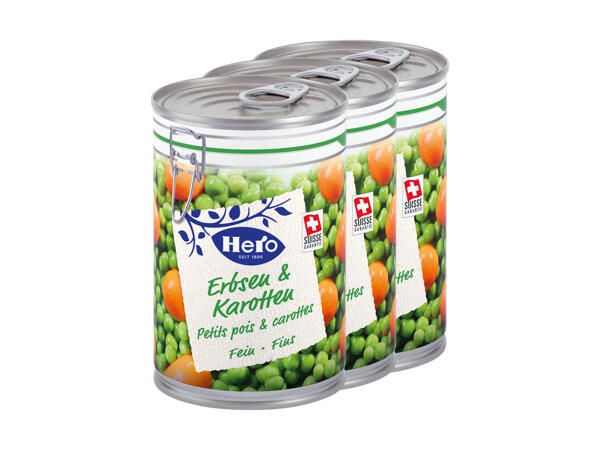Hero Erbsen und Karotten fein​