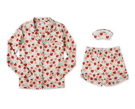 Serra Ladies 3 Piece Satin Sleep Set