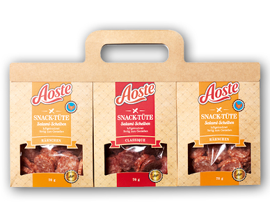 Sachet snack en pack de 3 AOSTE