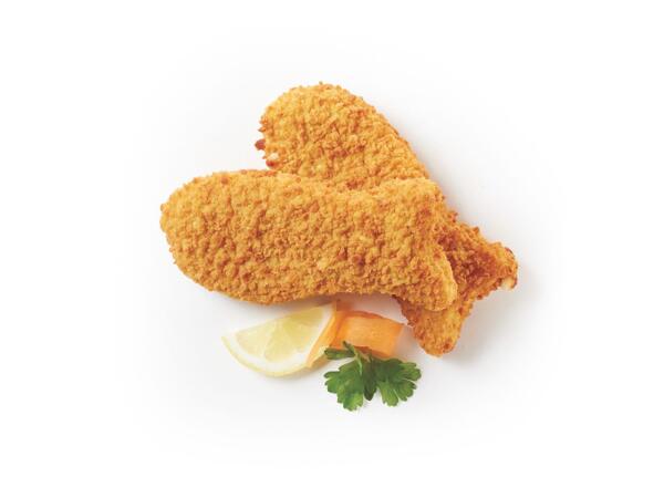 Two Breaded Fish with Cheese