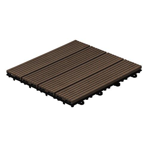 HOME DELUXE WPC Klickfliesen BAVARO Dunkelbraun 3 m²
