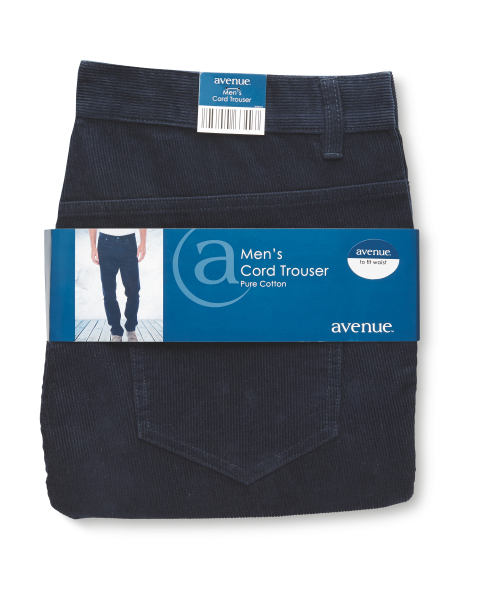 Avenue Mens Cord Trouser 33"
