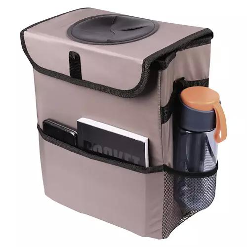 Car Organizer - Trash Can, Beige