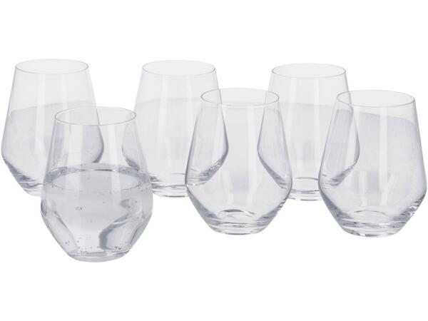 Wine or Water Glasses, 6 Pieces