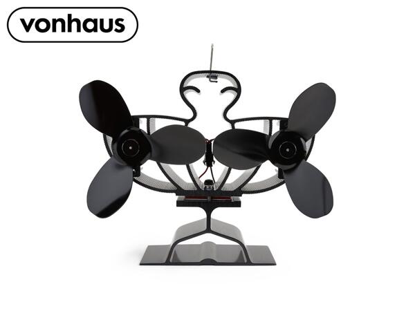 Von Haus 6 Blade Double Stove Fan