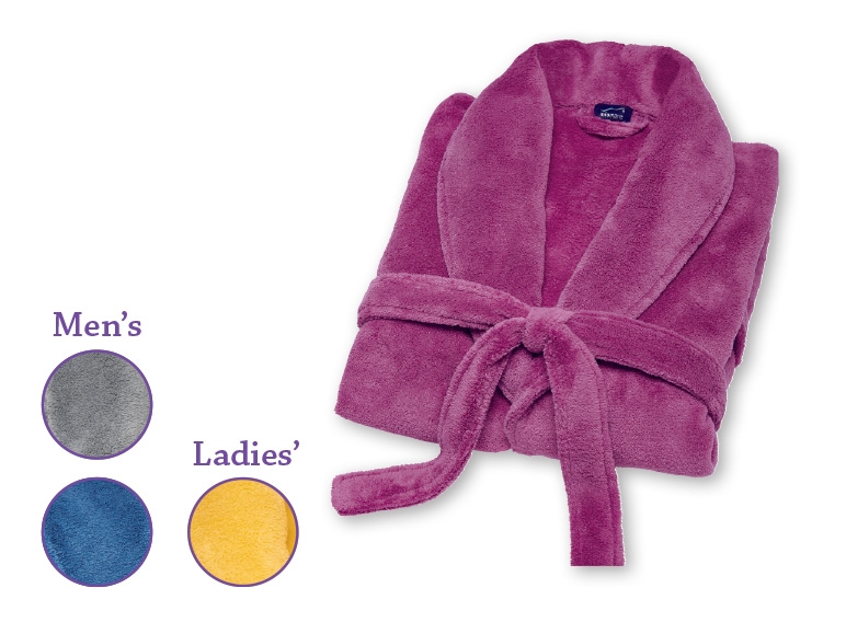 Miomare Ladies' or Men's Microfibre Bathrobe