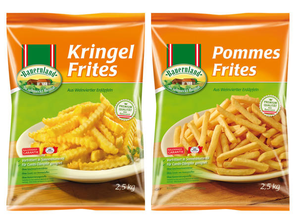 BAUERNLAND Pommes oder Kringel Frites 2,5 kg