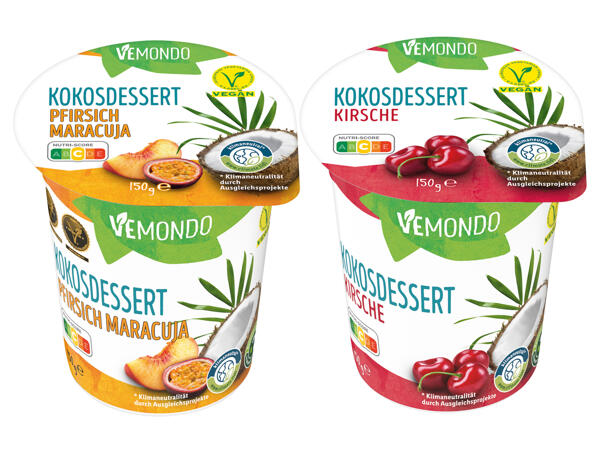Veganes Kokosdessert