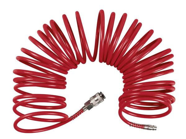 Coiled air hose, 10m